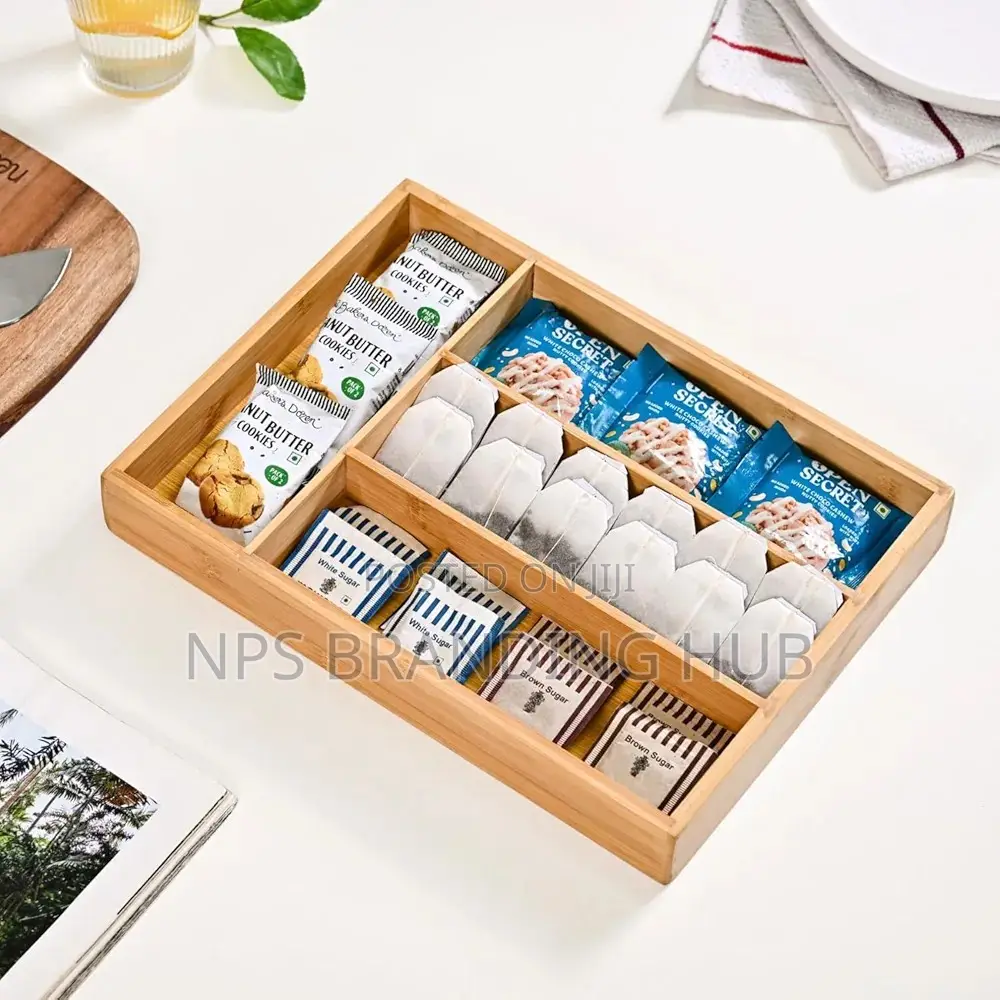 Bamboo Cutlery Tray With 4 Slots Hbc
