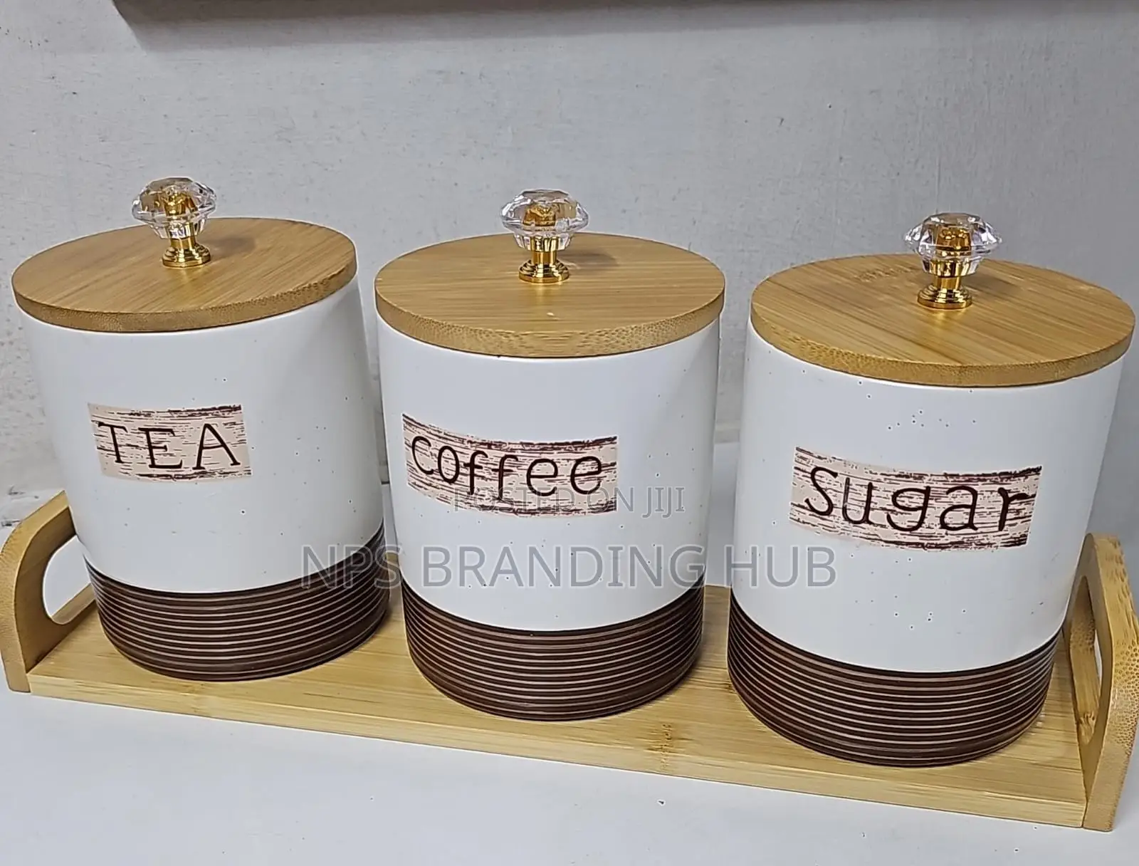 800ml Coffee Bean Container Smooth Ceramic Sealed Jar Hbc