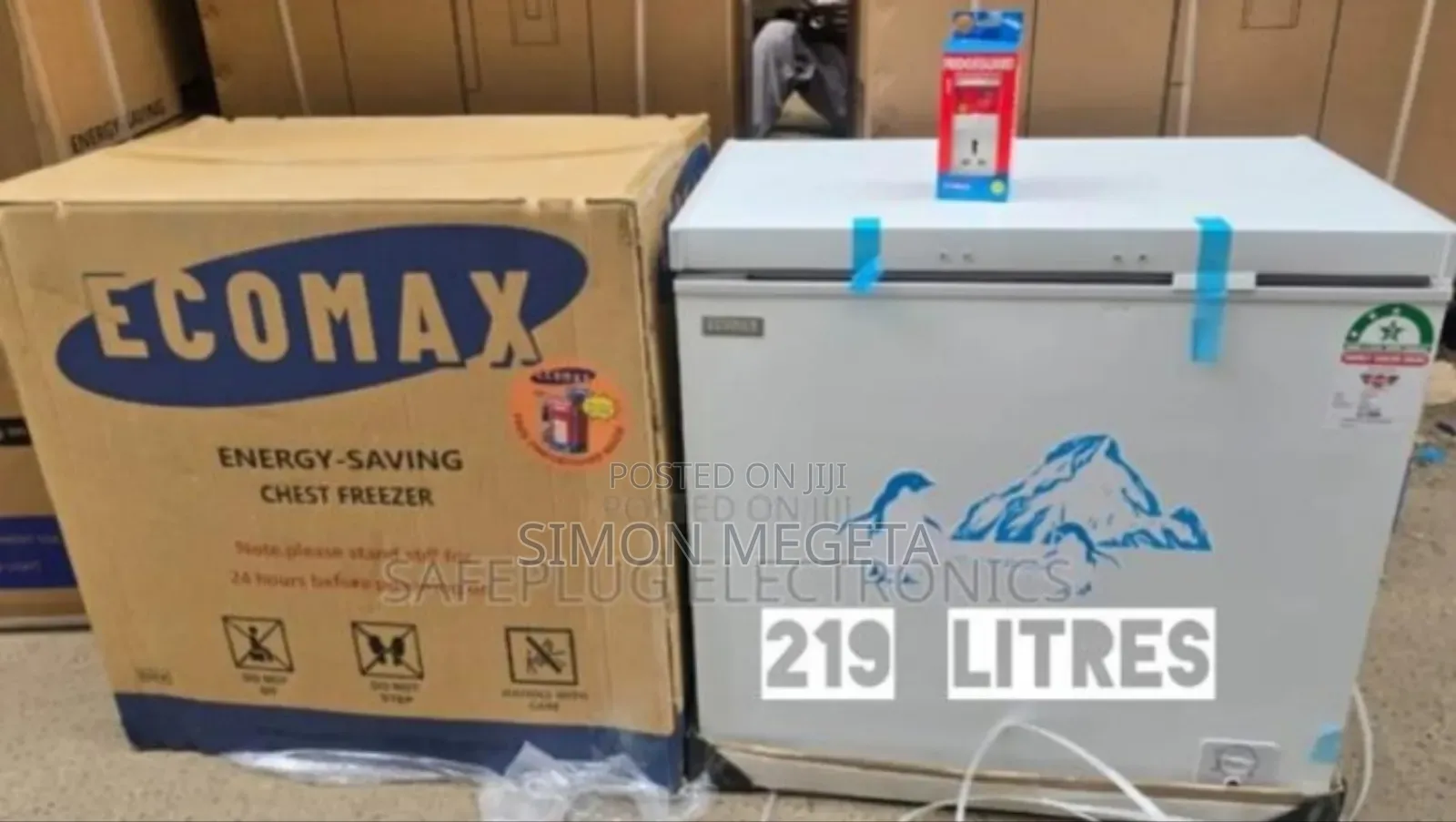 With Electric Guard Ecomax 219l Freezer