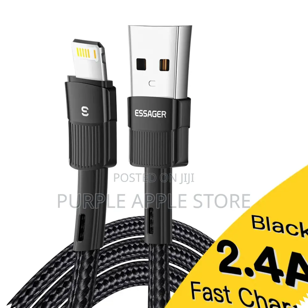 Essager 2.4a Usb to Lightning Fast Charging Cable 3m