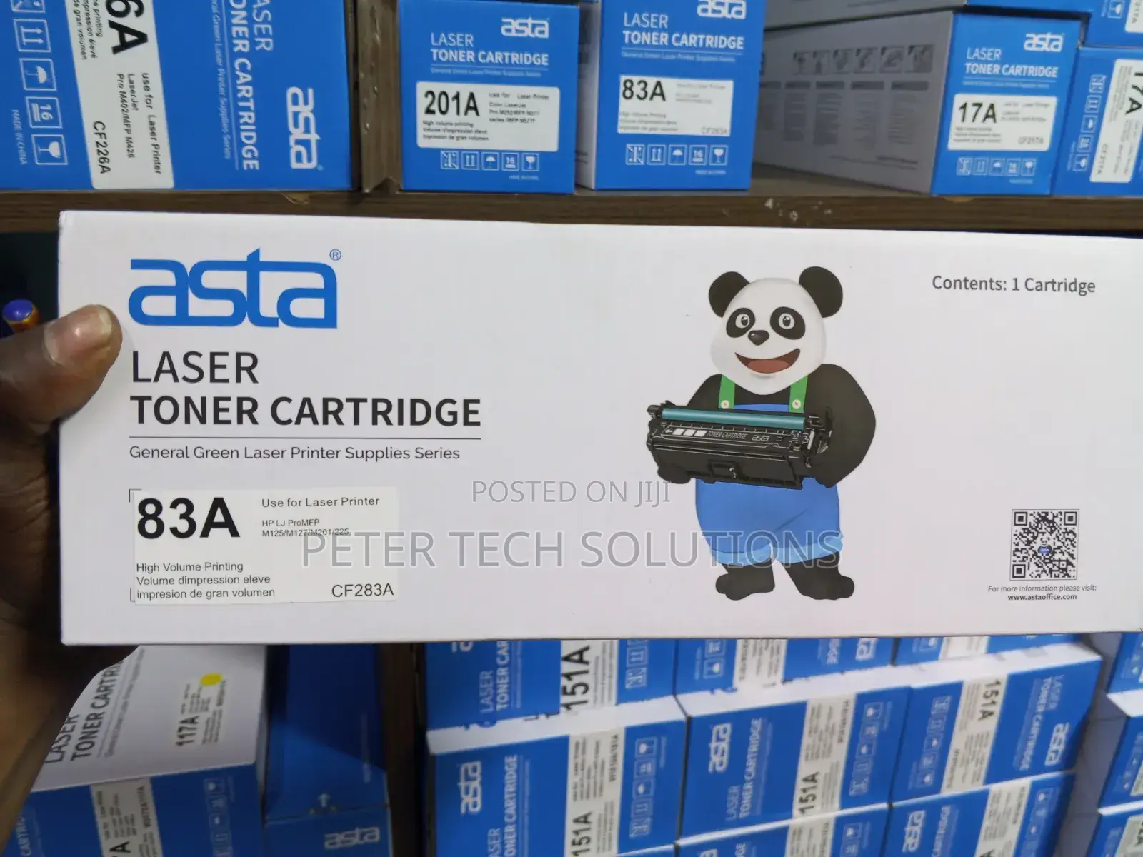 Asta 83a Black Toner Cartridge for Hp Laserjet Pro M125/M127/M225