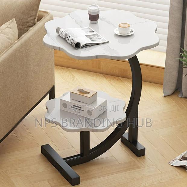 2 Layer Coffee Table / Bedside Tablesize 40*40*66 Cm Jm - thumbnail 2