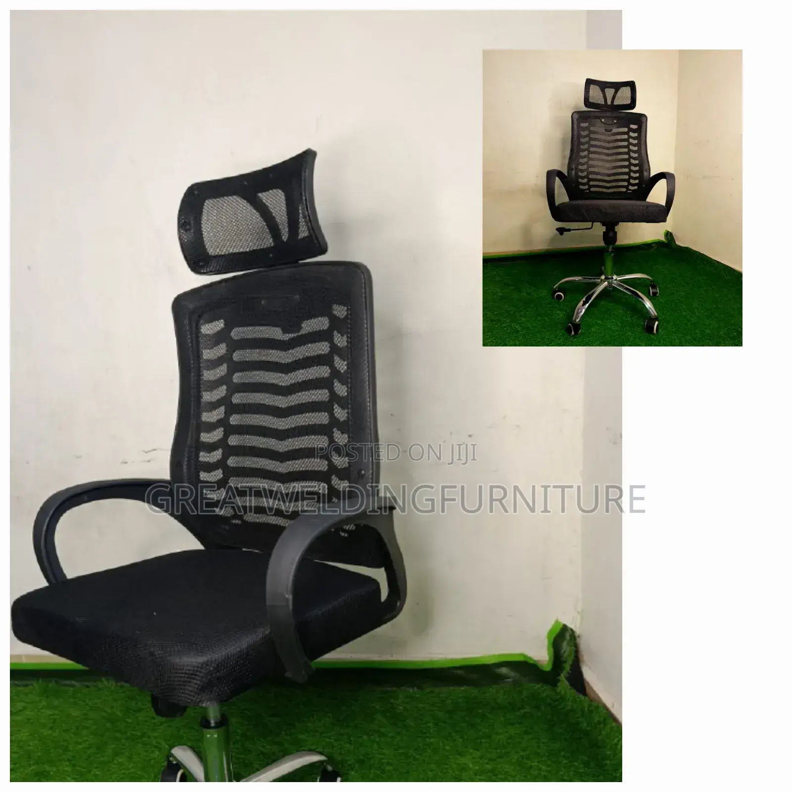 Adjustable Headrest Office Chair KJH