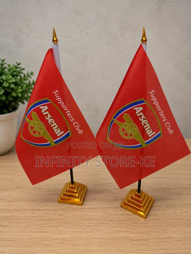 A Dozen Of Arsenal Table Top Flags