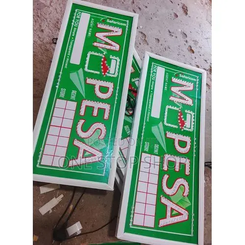 Mpesa Led Agent Store Identification Signs