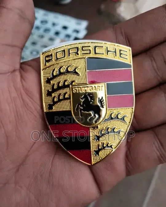 Porsche Crest Hood Emblem