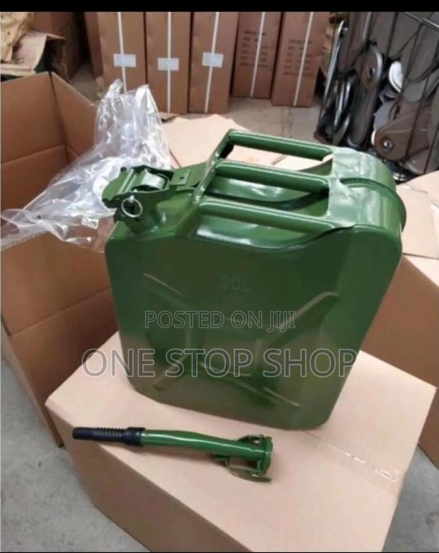 20litre Metallic Green Jerry Can for Petrol/Diesel Transportation