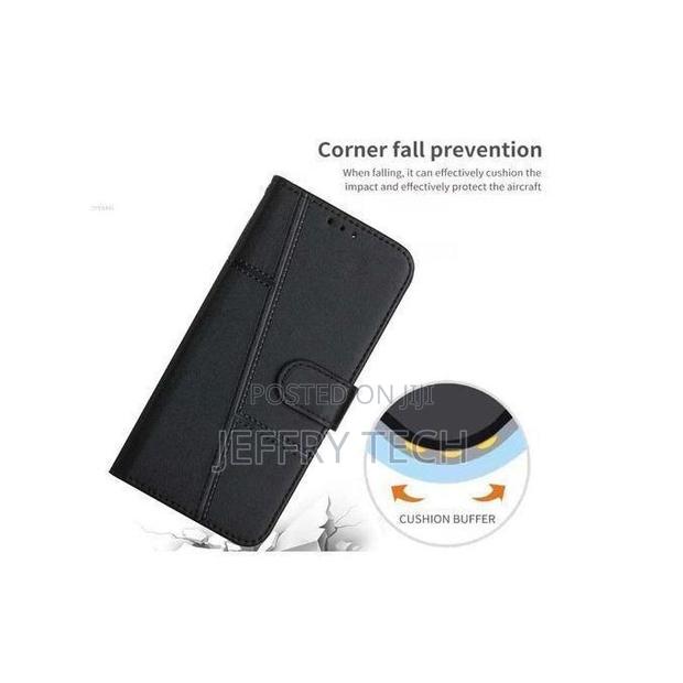 Mkopa X20 Leather Flip Wallet Case - Heavy Duty Protection, Anti-Scra