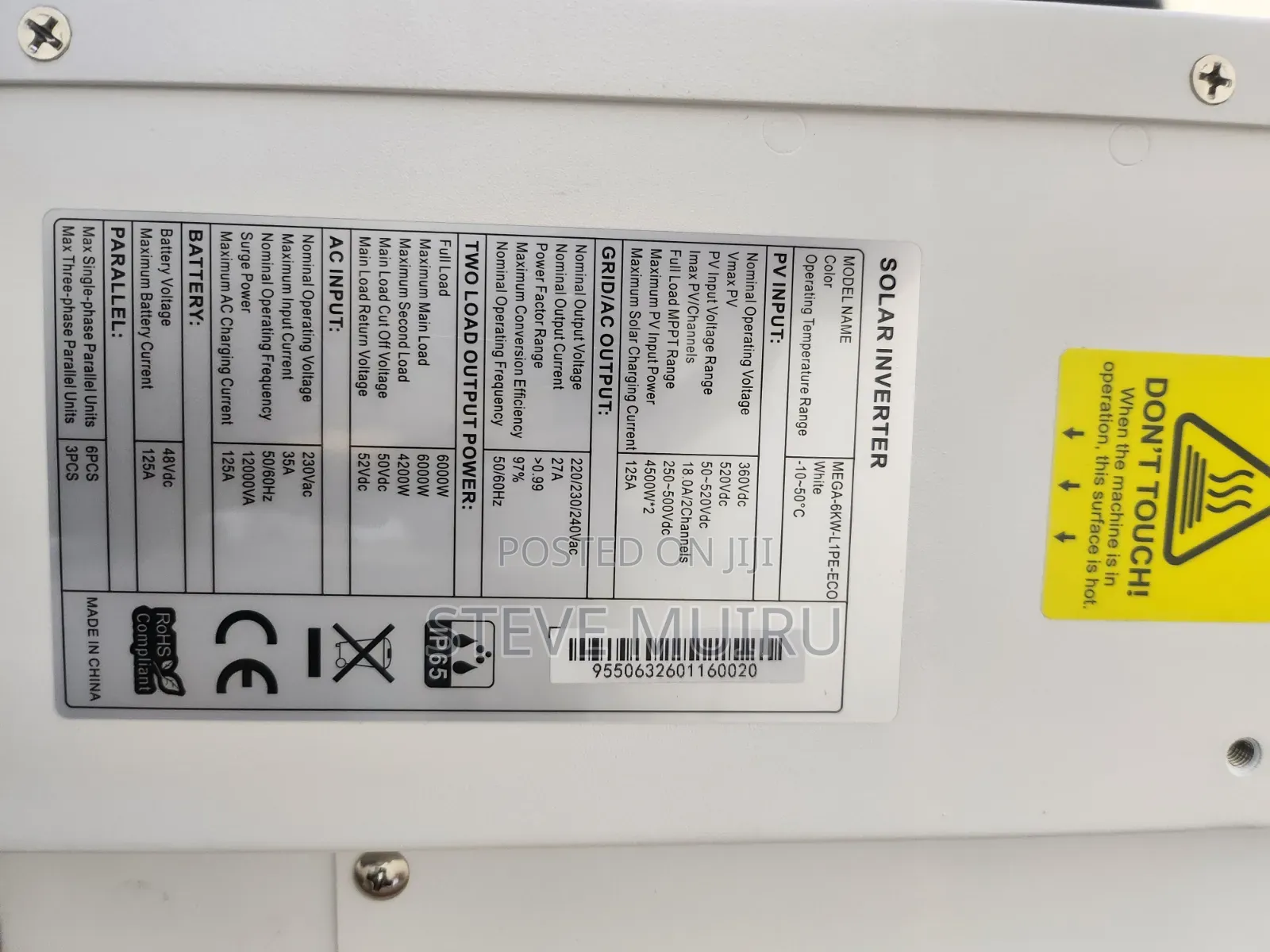 48v, 6.2 Kilowatt Inverter