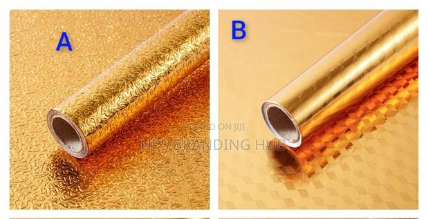 Gold Aluminium Foil /Kitchen Table Top Liner 60x500cm Maa - main view