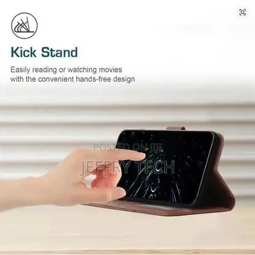 Xiomi Redmi A3x Leather Flip Wallet Case - Shockproof, Kickstand,