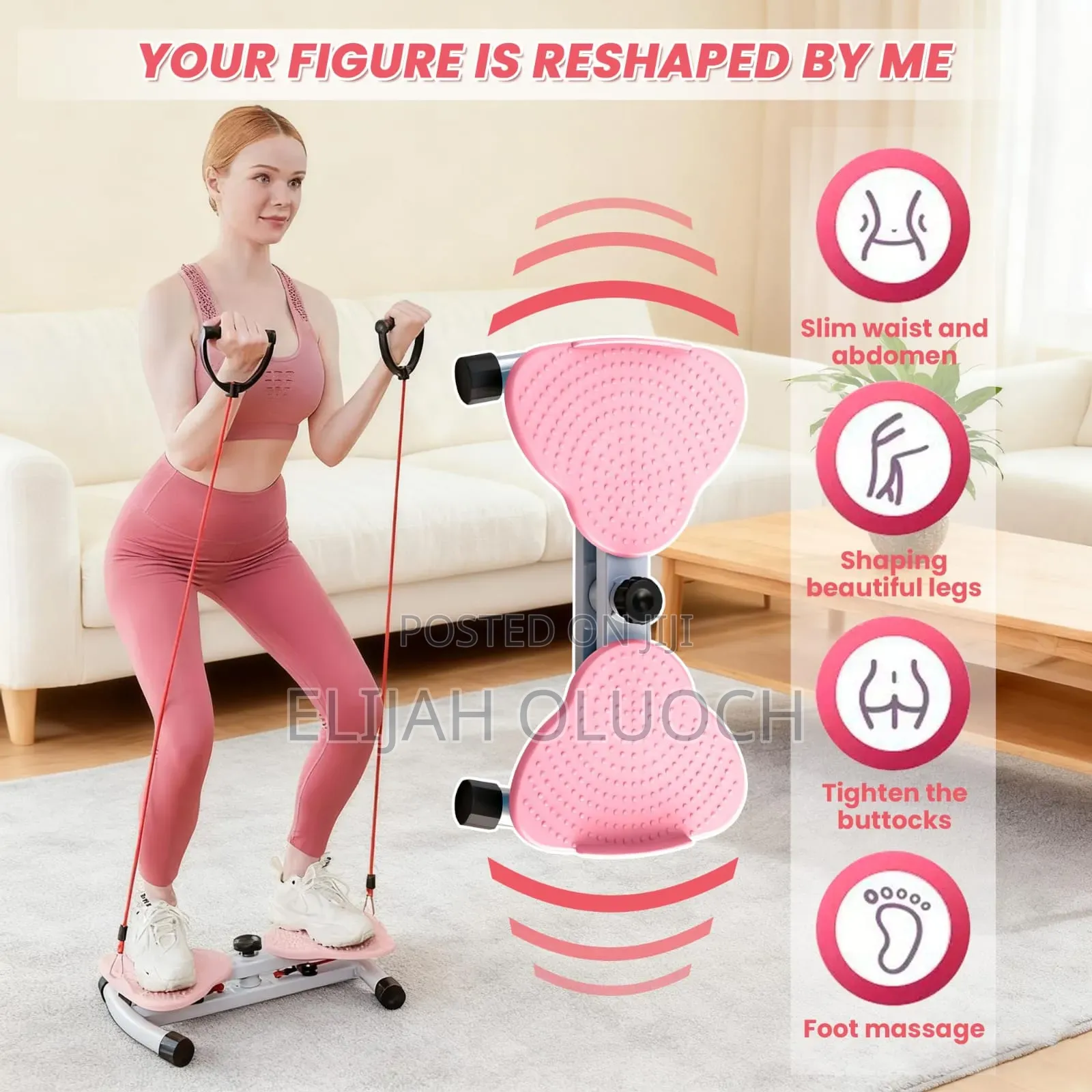 120kg Max Load - Twisting Step N Stretch Waist Toning Machine