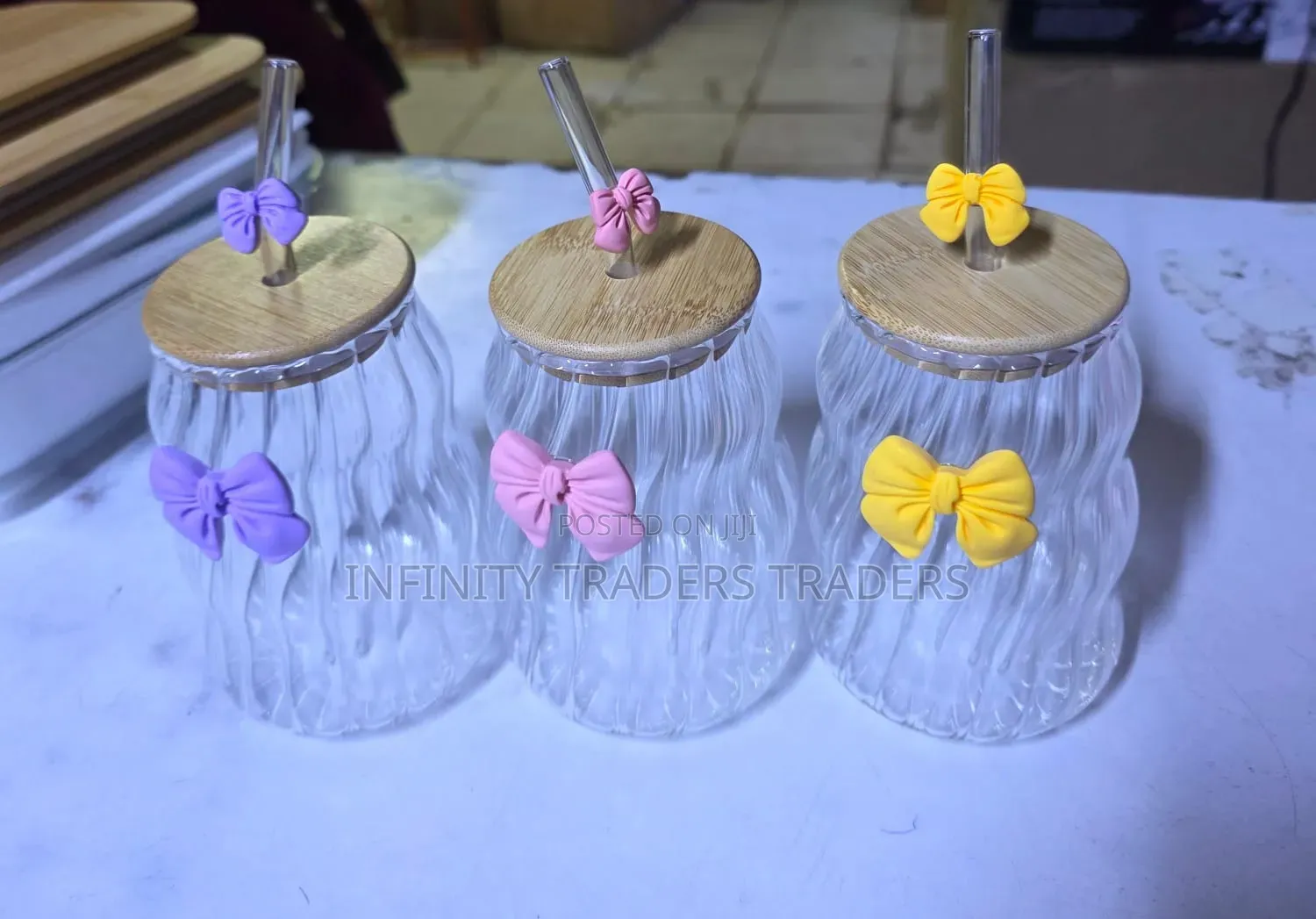 400ml Glass Juice Jar