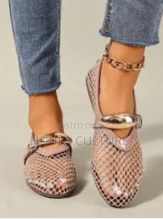 Red Mesh Ballet Fashion Shoes - thumbnail 3