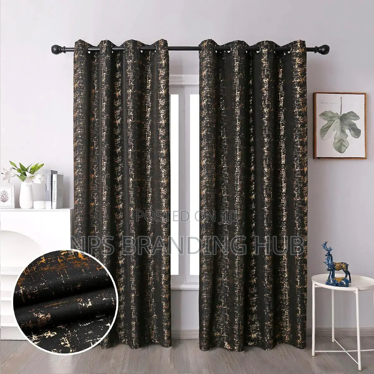 3 in 1 Curtains Drapes Set