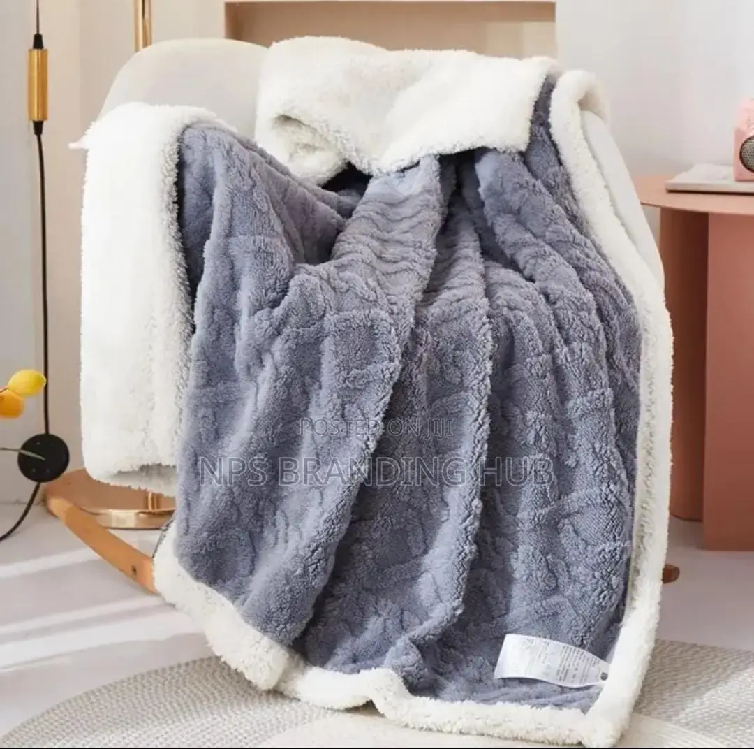 Cozy Woolen/Sherpa/Fleece Throw Blankets -200cm X 230cm TRN