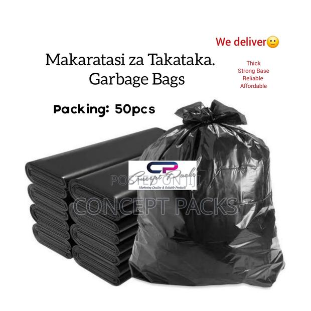 50pcs Makaratasi Kubwa Ya Takataka /Large Garbage Waste Bags