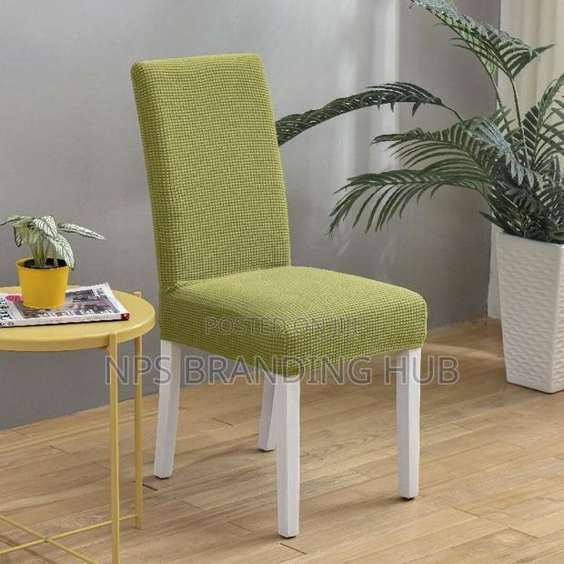 Slip, Jacquard Material Dining Chairs Seat Covers - thumbnail 2