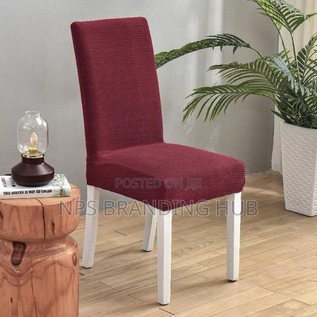 Slip, Jacquard Material Dining Chairs Seat Covers - thumbnail 7