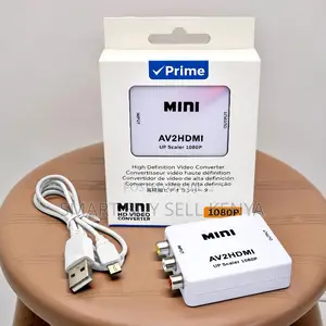 Analog Converter Av2hdmi Audio, Video Converter With 1080p Up Scaler