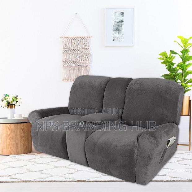 High Velvet Material Recliner Sofa Covers - thumbnail 9