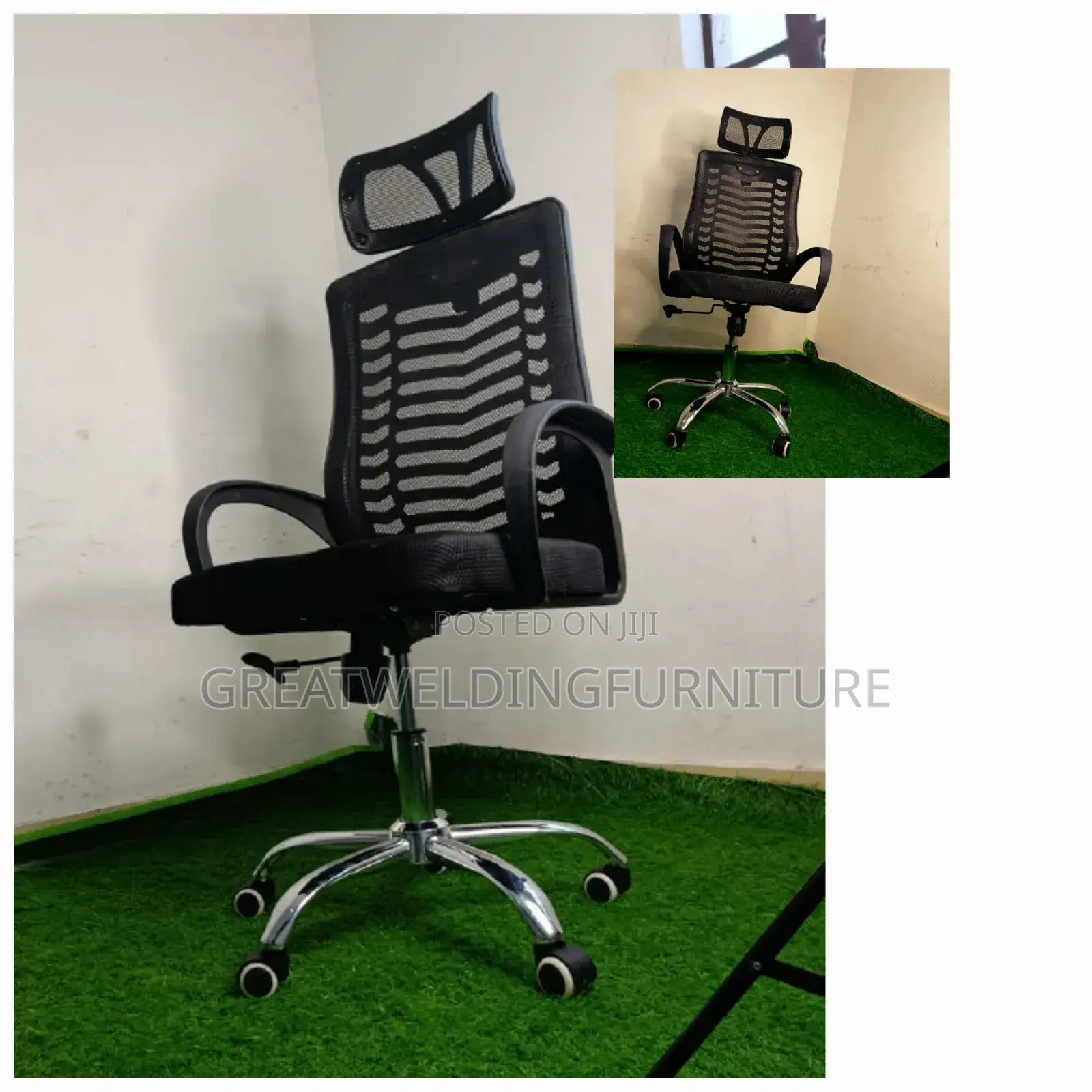 Headrest High Back Office Seat