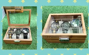 3 Slot Wooden Watch Organizer