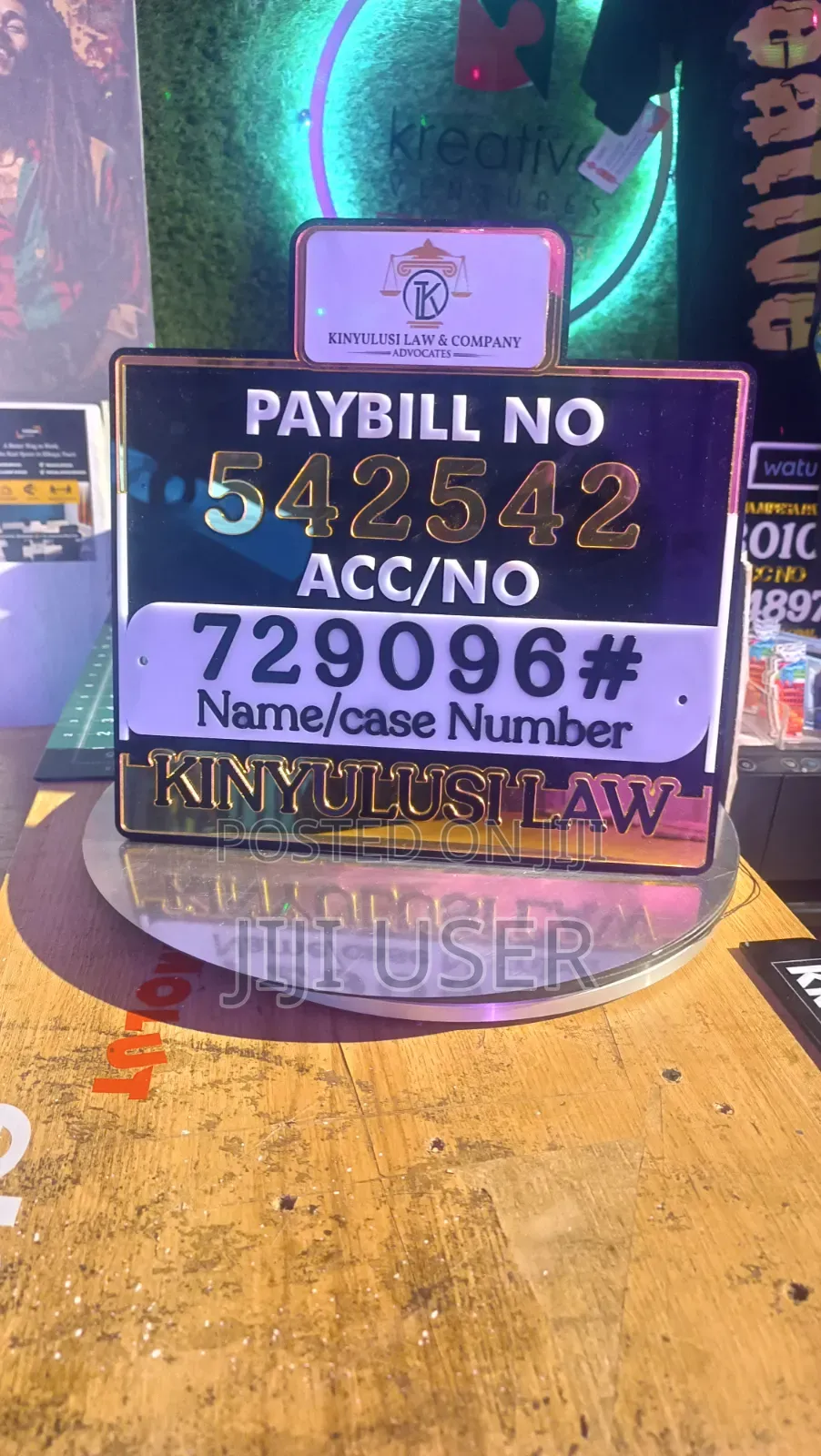 Payment Table Stands