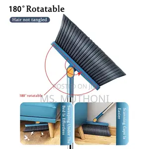 2 in 1 Upright Broom and Dustpan Combo Set.