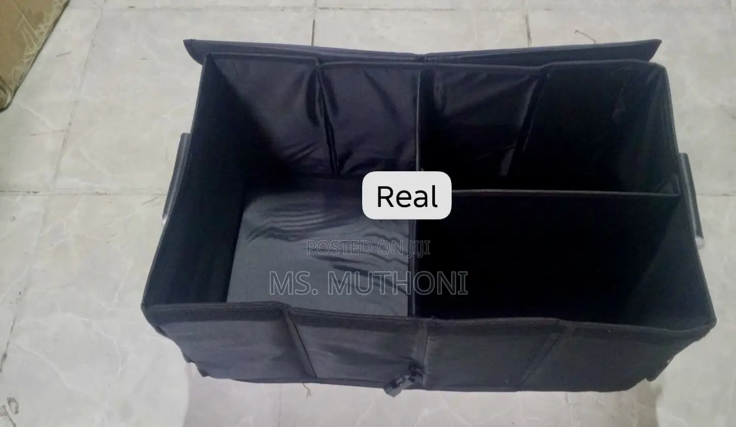 60x35x30cm Heavy Duty 3 Partition Foldable Car Trunk Organizer