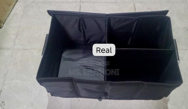 60x35x30cm Heavy Duty 3 Partition Foldable Car Trunk Organizer - thumbnail 4