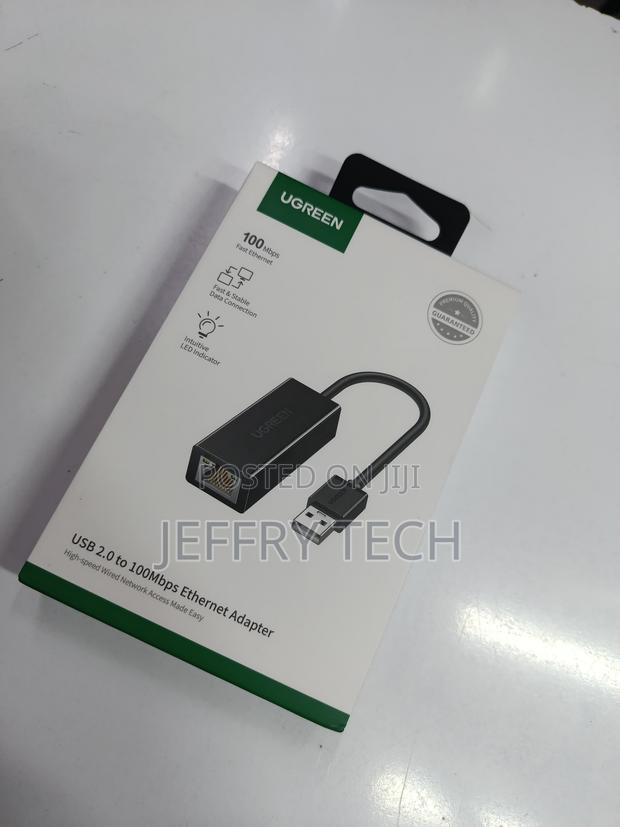 Ugreen Ethernet Adapter Usb 2.0 to 10 100 Network Rj45 Lan Wired Adapt - thumbnail 2