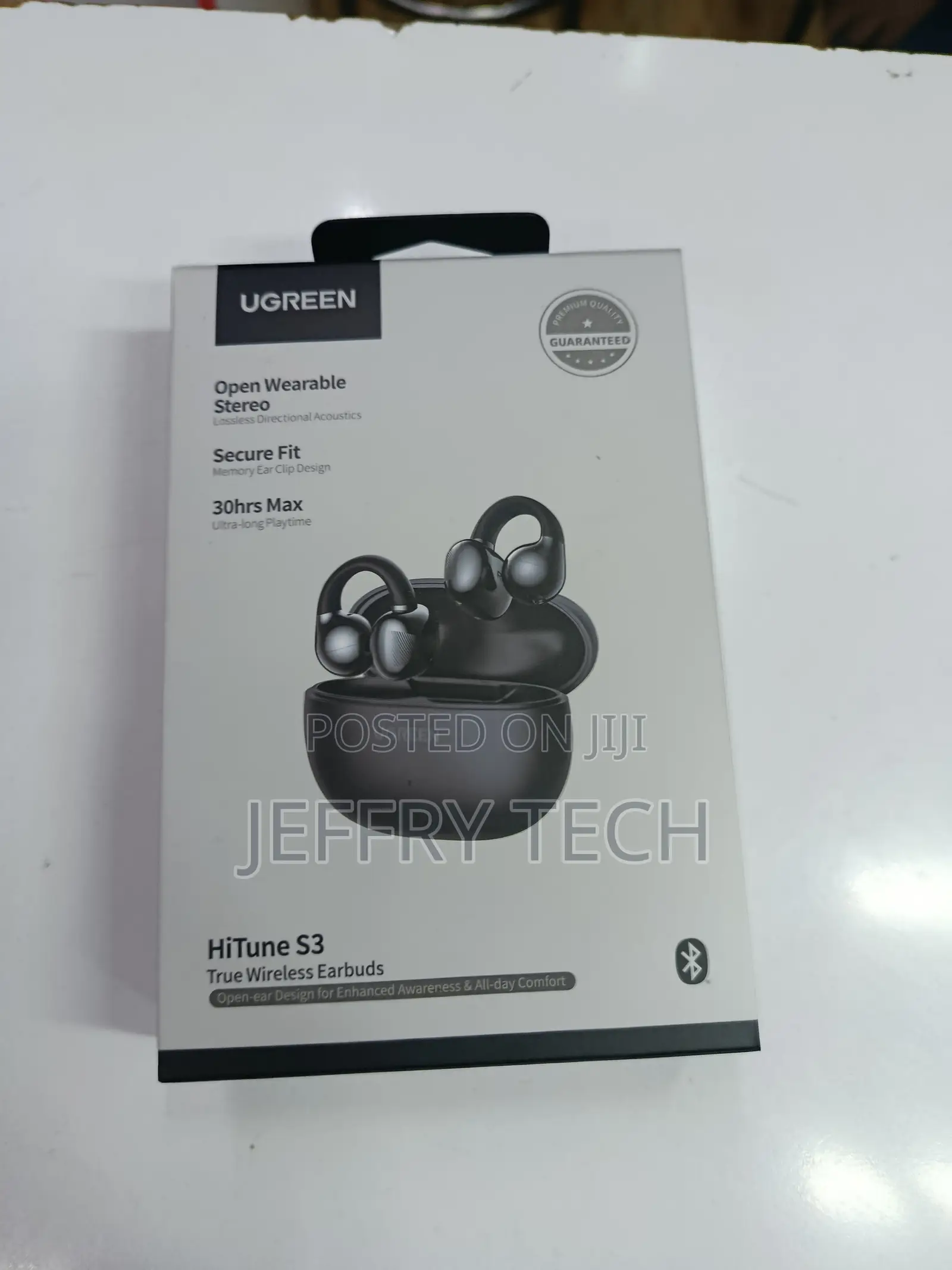 Ugreen Hitune S3 Open Ear Headphones Clip-on Wireless Earbuds, Lightwe