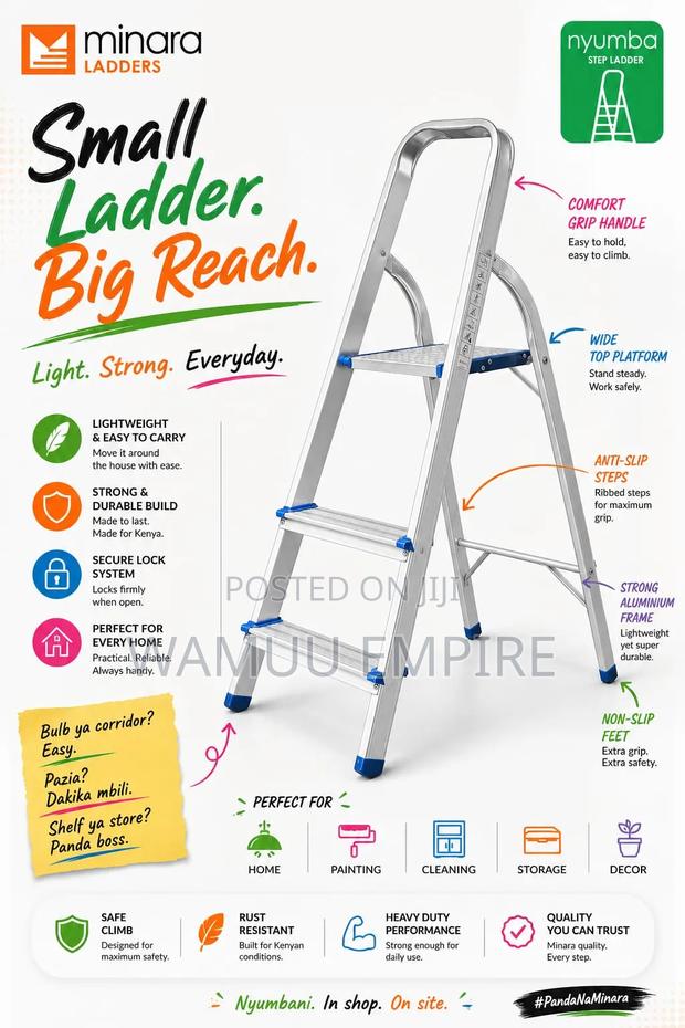 3 Step Aluminium Ladder