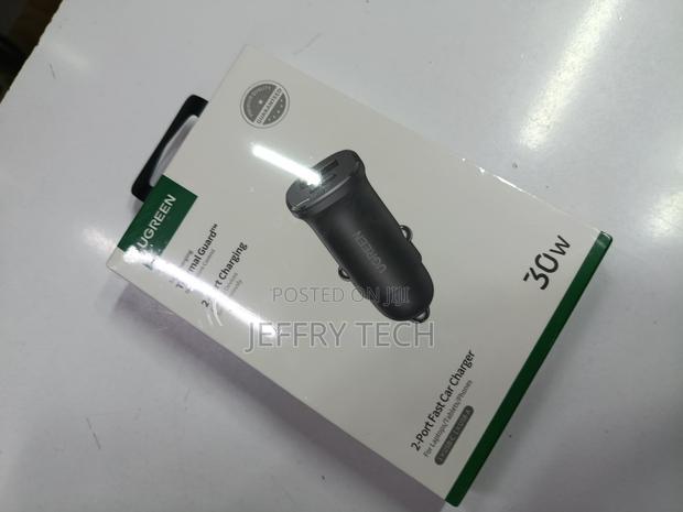 Ugreen 2-Port Fast Car Charger, Specifically the 30w Model Designed - thumbnail 2