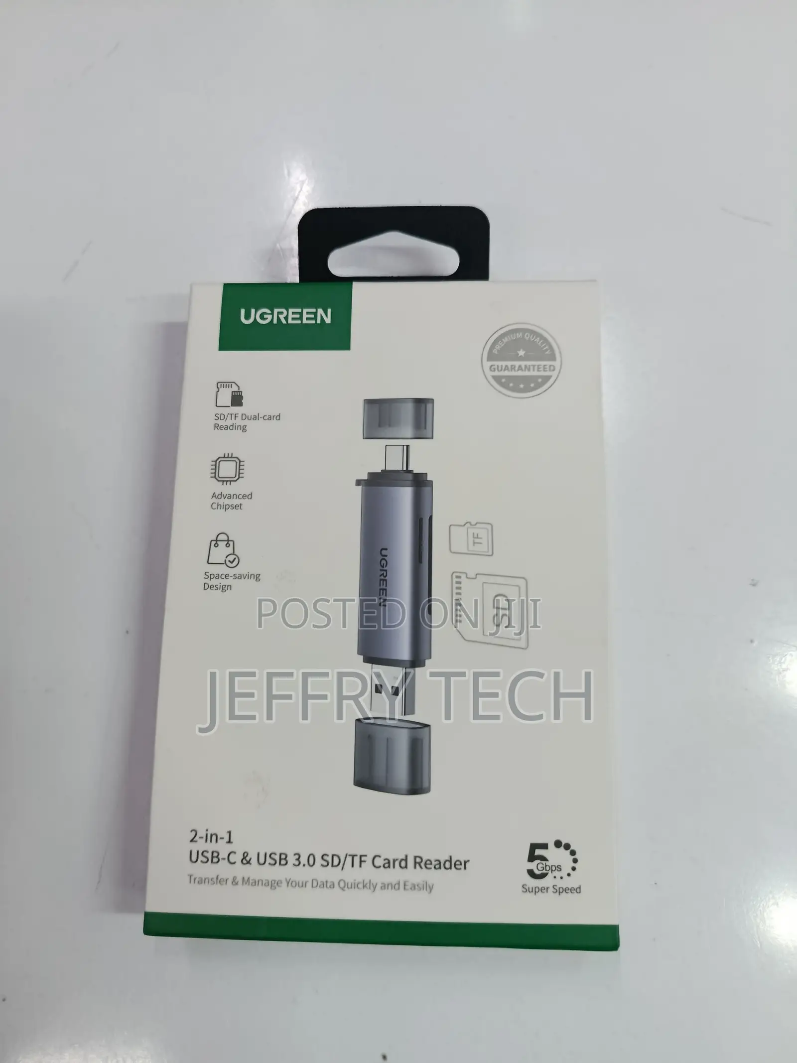 Ugreen Sd Card Reader Usb 3.0/Usb C Otg Dual Slot Memory Card Adapter