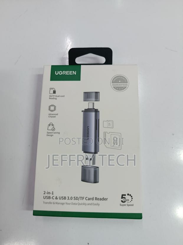 Ugreen Sd Card Reader Usb 3.0/Usb C Otg Dual Slot Memory Card Adapter