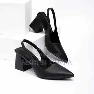 Chunky Slingback Heels (Size 37-42)