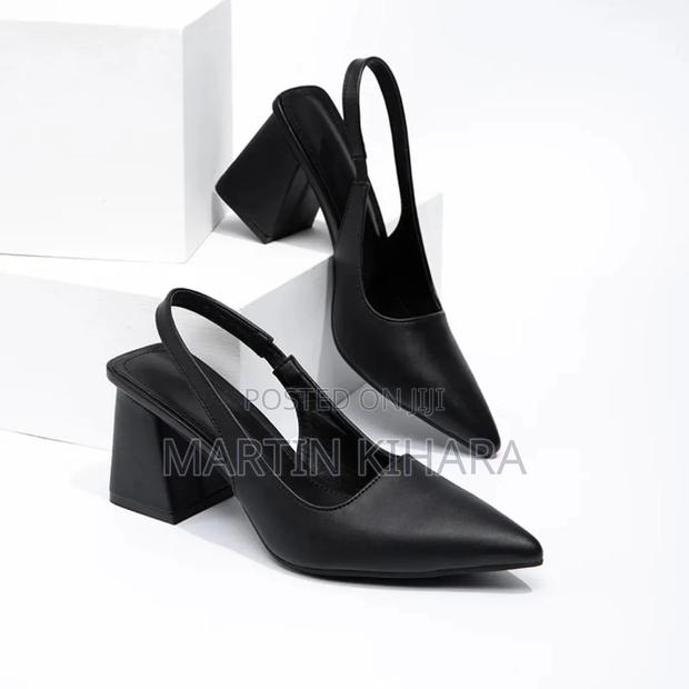 Chunky Slingback Heels (Size 37-42)