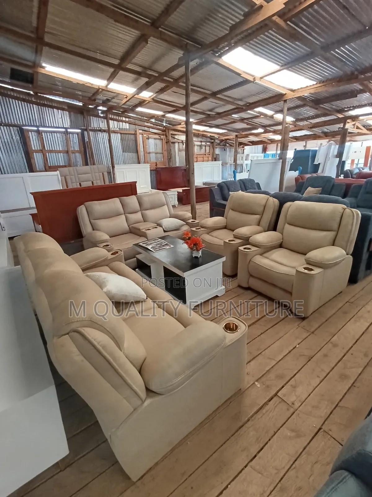 Contemporary Fabric Couch
