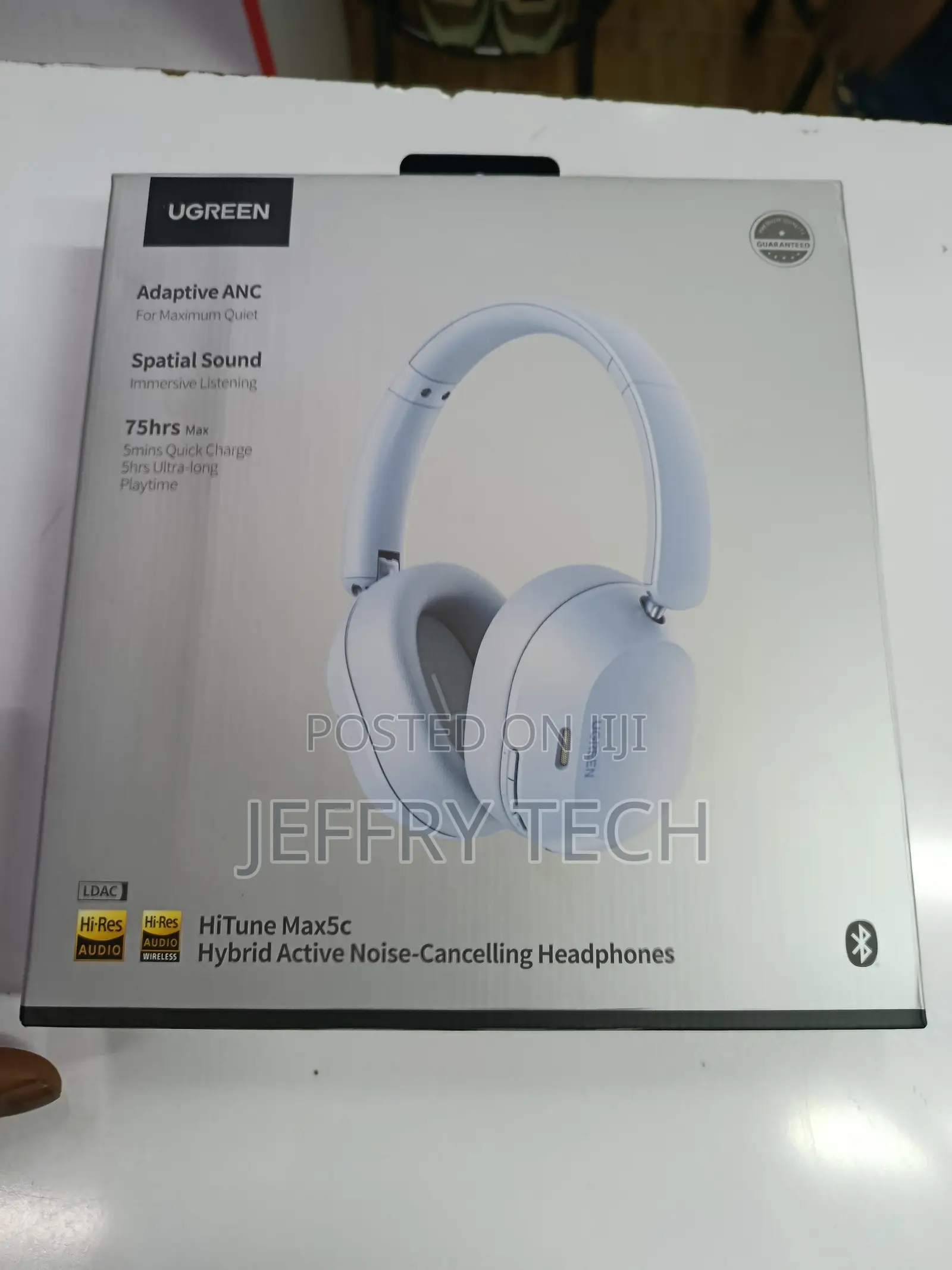 Ugreen Hitune Max5c Wireless Headphones, Hybrid Active Noise Cancellat