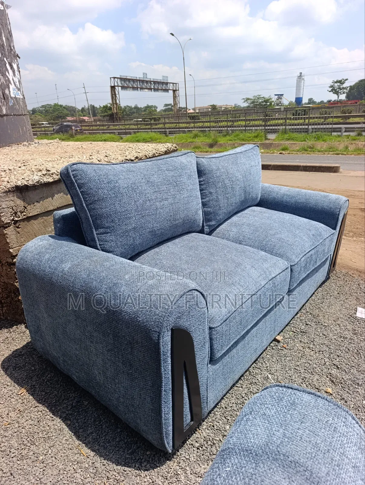 Elegant Gray Sofa Set