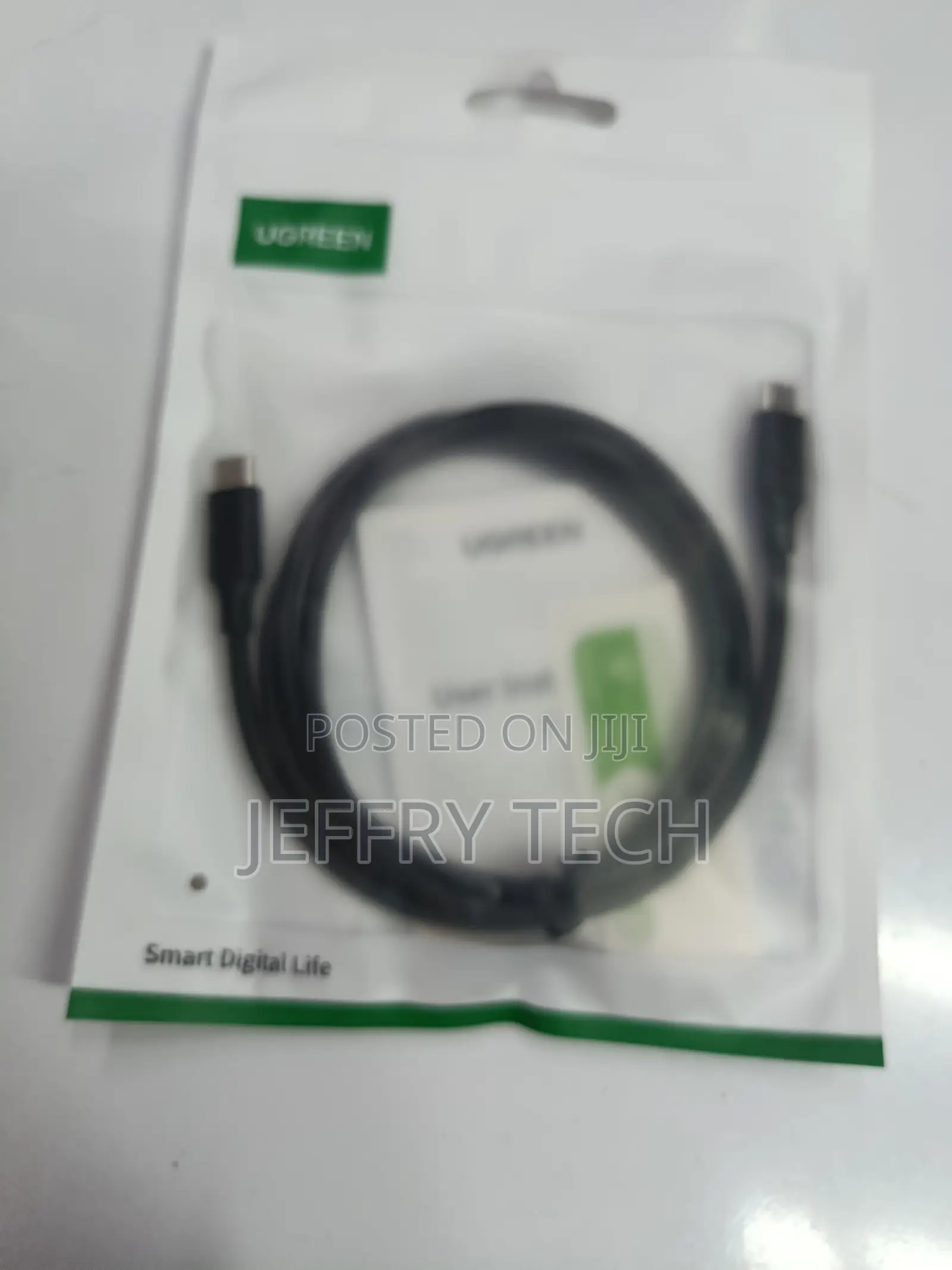 Ugreen Us286 Usb-C 2.0 Male to Male 3a Cable 2m Ug-10306 Fast Charging