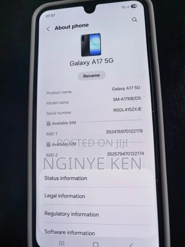 New Samsung Galaxy A17 5G 256 GB Black