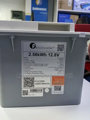 Felicity Solar 12v 200ah Lithium Iron Phosphate (Lifepo4) Battery.