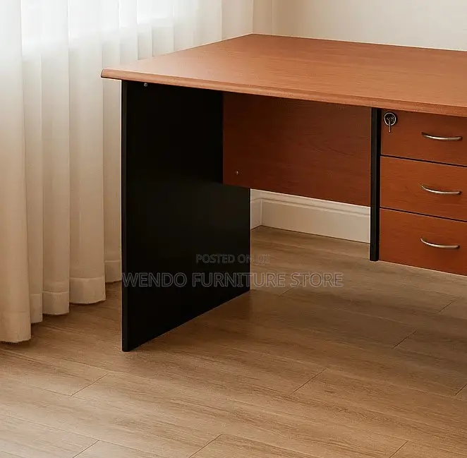 Office Desk; 1200mm Executive Home Office Brown Desktop Table