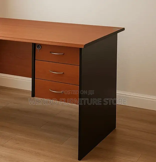 Office Desk; 1200mm Executive Home Office Brown Desktop Table