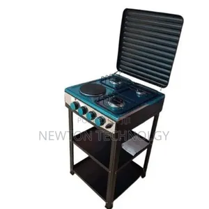 Eurochef 3 Gas +1 Electric Standing Cooker With Shelves