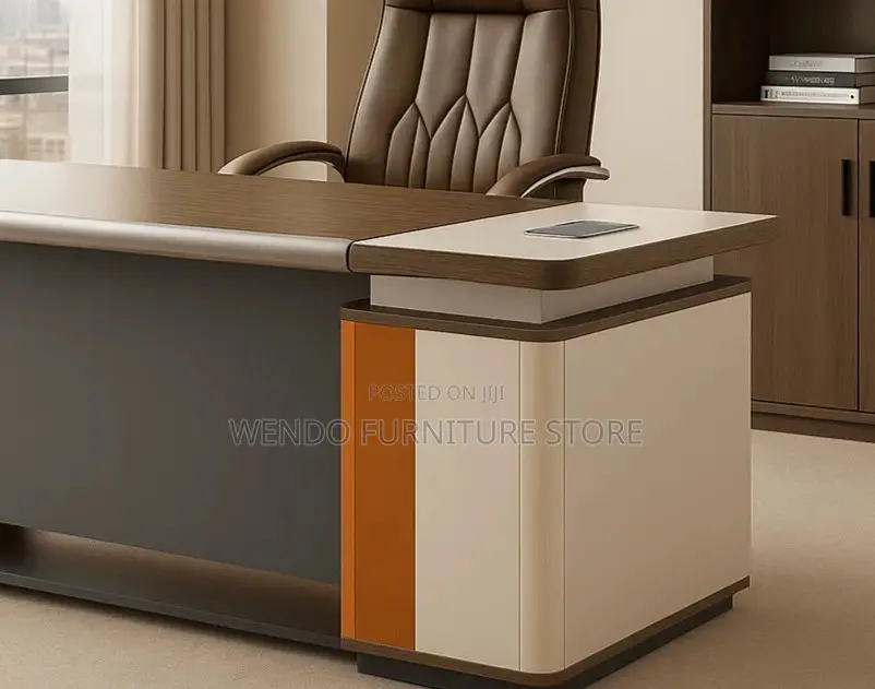 Office Desk; 1.6 Meters Executive High End Desk With L Return