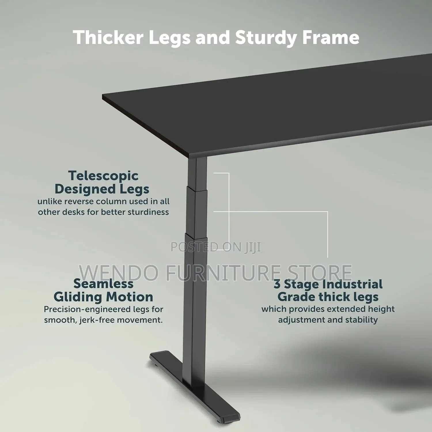 Office Desk; 1.2 Meters Electric Office Adjustable Flexxo Desk